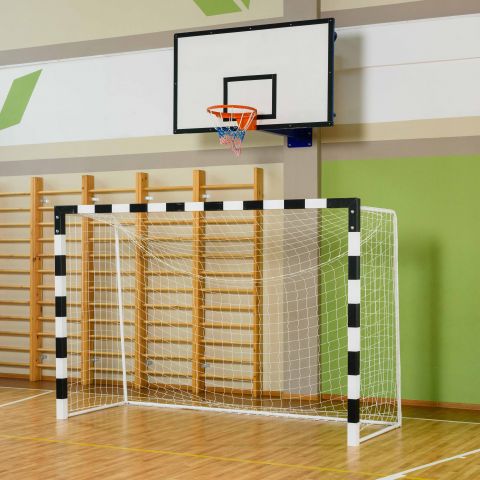 Ворота для мини-футбола, гандбола (с разметкой, без сетки) профиль 80х80 мм Zavodsporta