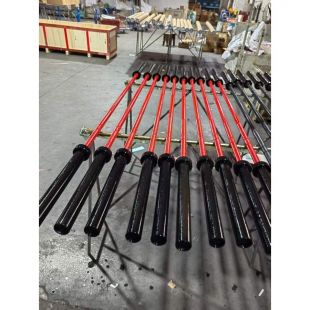 Гриф олимпийский прямой 220 см до 680 кг OKPRO OK5002-1 (красный)