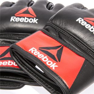 Профессиональные кожаные перчатки Reebok Combat для MMA