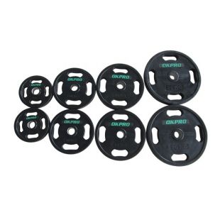 Диск обрезиненный с хватами 10 кг OKPRO OK2009E