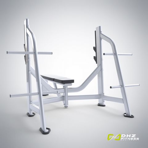 E-7043 Скамья-стойка для жима штанги лежа (Olympic Bench)