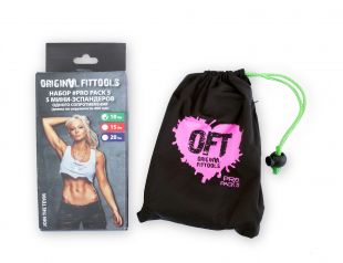 Набор из 5 мини-эспандеров одного сопротивления Original FitTools (10 LBS)