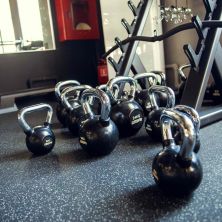 Гиря обрезиненная с хромированной ручкой PROFI-FIT 18 кг